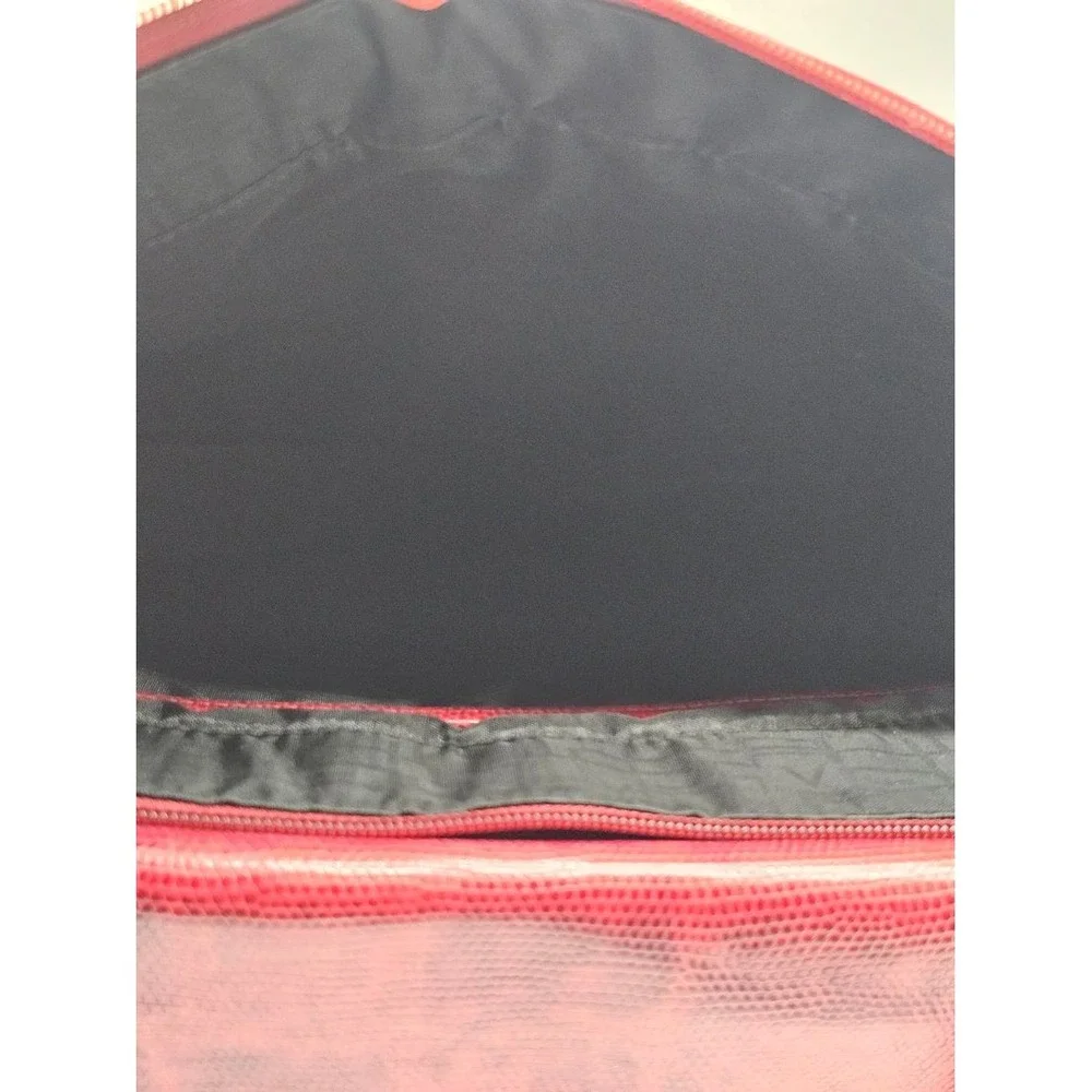 Diane Von Furstenberg DVF Large Shoulder Bag Women's Red Buckle Detail - Picture 11 of 16